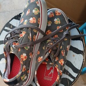 Nintendo Kids Gray Sneakers with Red Accents